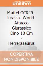 Mattel GCR49 - Jurassic World - Attacco Giurassico Dino 10 Cm - Herrerasaurus gioco di Mattel