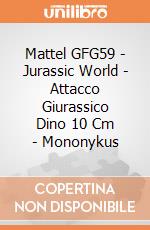 Mattel GFG59 - Jurassic World - Attacco Giurassico Dino 10 Cm - Mononykus gioco di Mattel