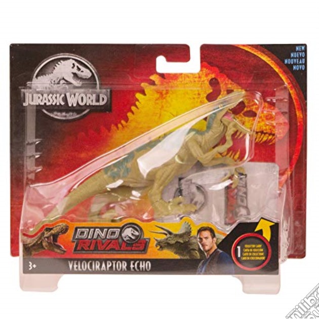 Mattel GFG60 - Jurassic World - Attacco Giurassico Dino 10 Cm - Echo gioco di Mattel