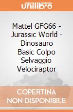 Mattel GFG66 - Jurassic World - Dinosauro Basic Colpo Selvaggio Velociraptor gioco di Mattel