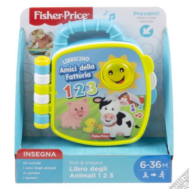 Mattel GFP34 - Fisher Price - Libro Degli Animali 1-2-3 gioco