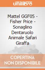 Mattel GGF05 - Fisher Price - Sonaglino Dentaruolo Animale Safari Giraffa gioco
