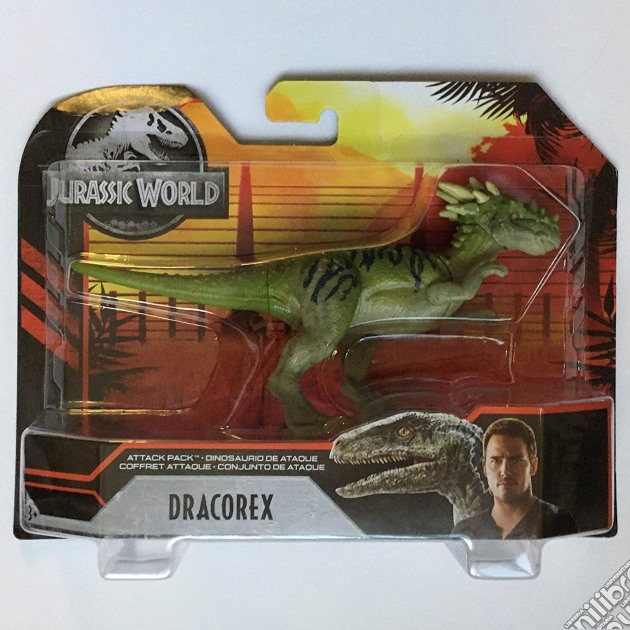 Mattel GJN62 - Jurassic World - Attacco Giurassico Dino 10 Cm Dracore gioco