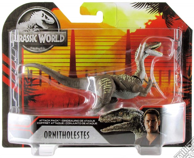 Mattel GJN58 - Jurassic World - Attacco Giurassico Dino 10 Cm Ornitho gioco