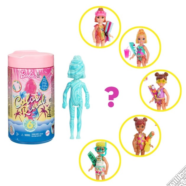 Barbie: Mattel - Color Reveal - Chelsea Beach Doll gioco