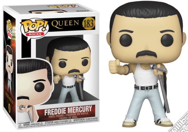 Queen: Funko Pop! Rocks - Freddie Mercury (Vinyl Figure 183) gioco di Funko