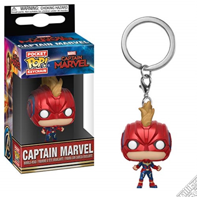Funko Pop! Keychains: - Marvel - Captain Marvel - Captain Marvel W/ Helmet gioco
