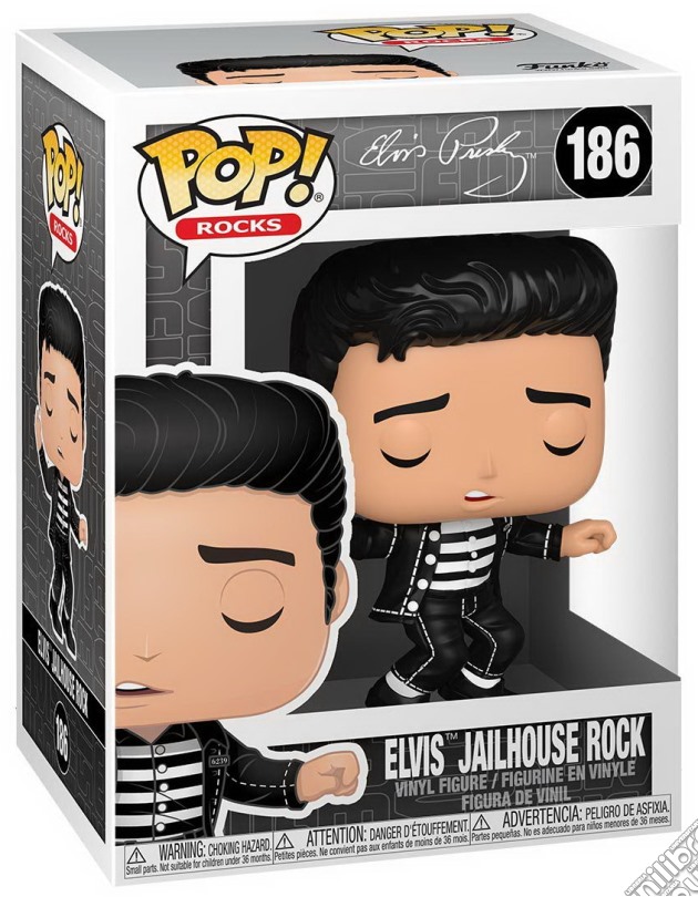 Elvis Presley: Funko Pop! Rocks - Elvis Jailhouse Rock (Vinyl FIgure 186) gioco di FIGU