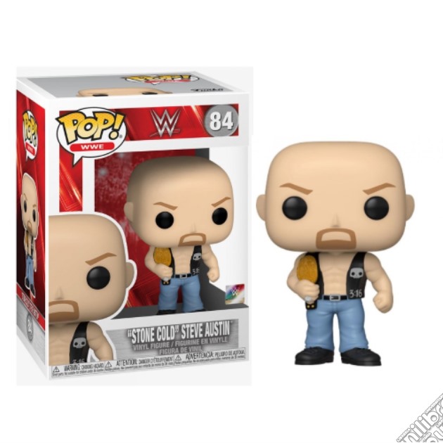 Wrestling: Funko Pop! Wwe - 'stone Cold' Steve Austin (Vinyl Figure 84) gioco di FIGU