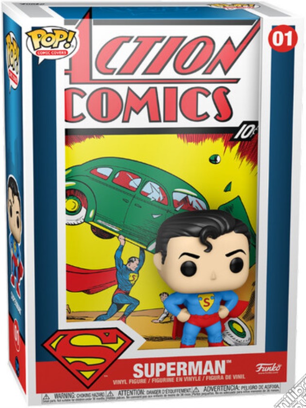 Figure POP!Vinyl Comic Cover:DC-Superman gioco di FIGU