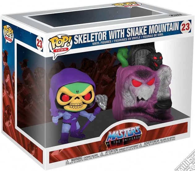 Masters Of The Universe: Funko Pop! Town - Skeletor With Snake Mountain (Vinyl Figure 23) gioco di FIGU