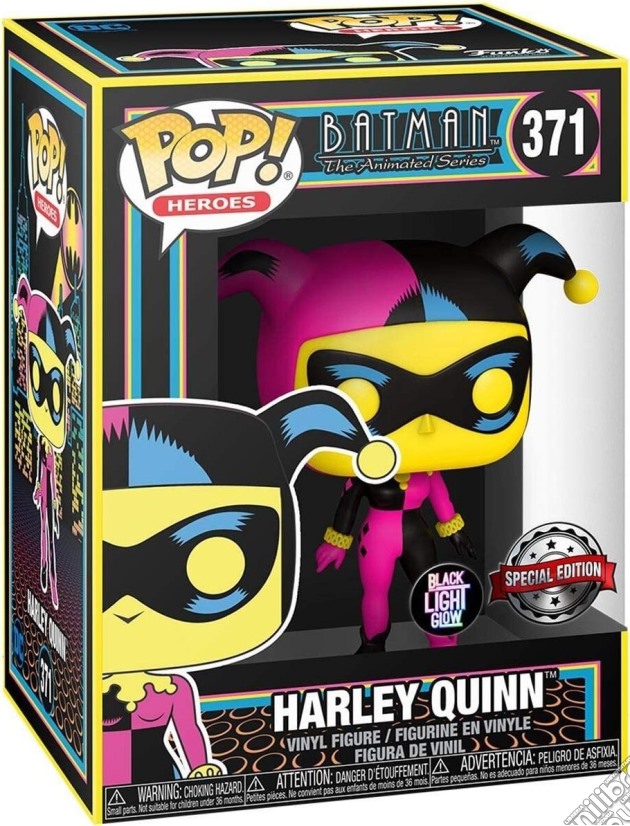 Dc Comics: Funko Pop! Heroes - Batman Animated - Harley Quinn (Black Light Glow) (Vinyl Figure 371) gioco di FIGU