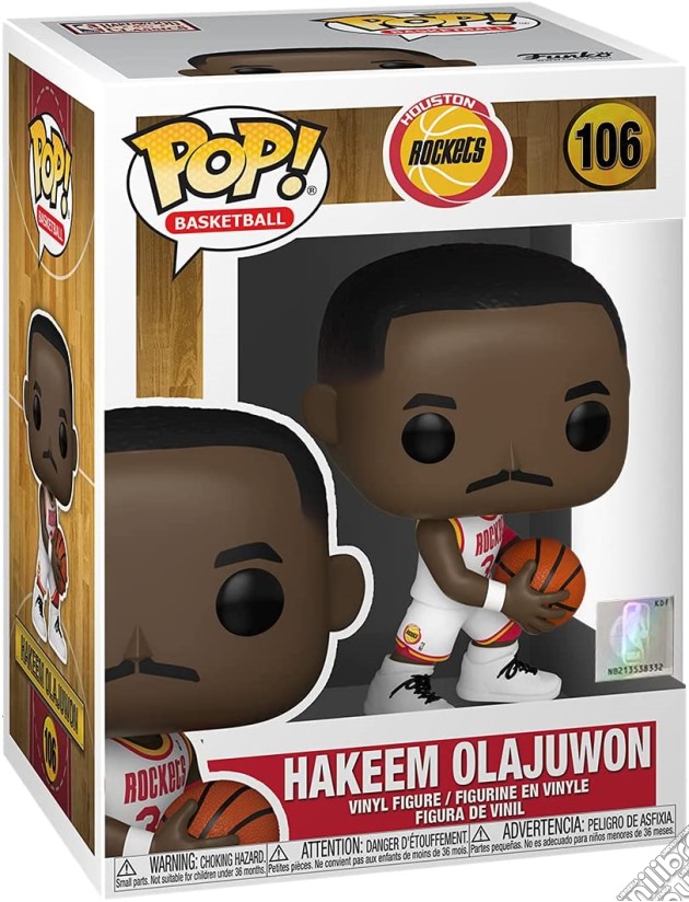 Basketball: Funko Pop! - Nba - Legends - Hakeem Olajuwon (Rockets Home) (Vinyl Figure 106) gioco di FIGU