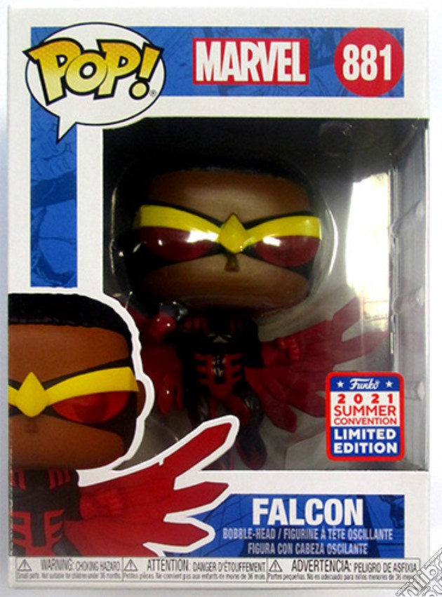 FUNKO POPS Marvel Falcon 881 gioco di FUPS
