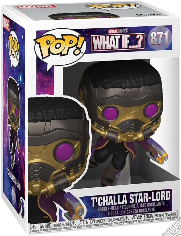 Marvel: Funko Pop! - What If? - T'Challa Star-Lord (Vinyl Figure 871) gioco di FIGU