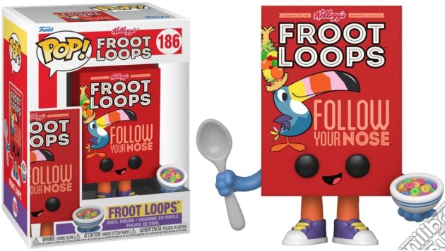 Kellogg's: Funko Pop! - Froot Loops Cereal Box (Vinyl Figure 186) gioco di FIGU