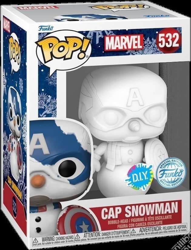 Marvel: Funko Pop! - Holiday - Captain America (As Snowman) (Vinyl Figure 532) gioco