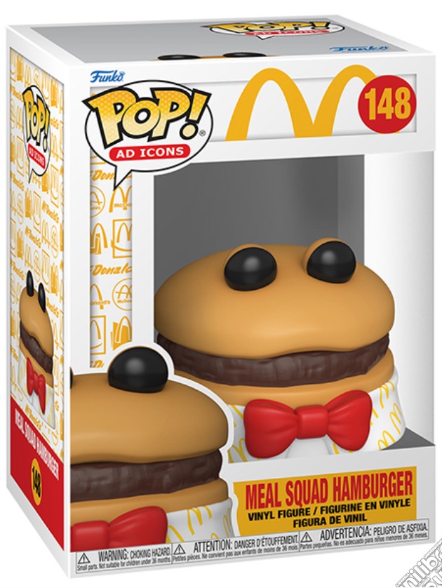 McDonalds: Funko Pop! Ad Icons - Meal Squad Hamburger (Vinyl Figure 148) gioco di FUPC