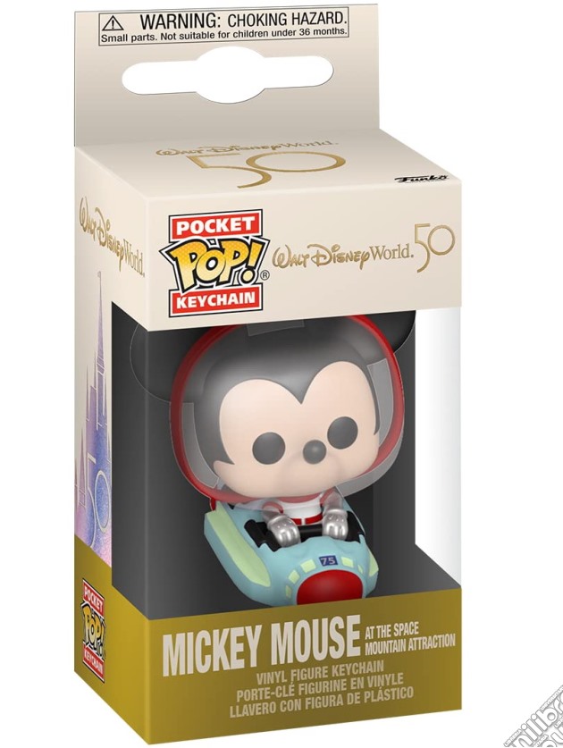 Disney: Funko Pop! Pocket Keychain - Walt Disney World 50Th Mickey Space Mountain (Portachiavi) gioco di FIGU