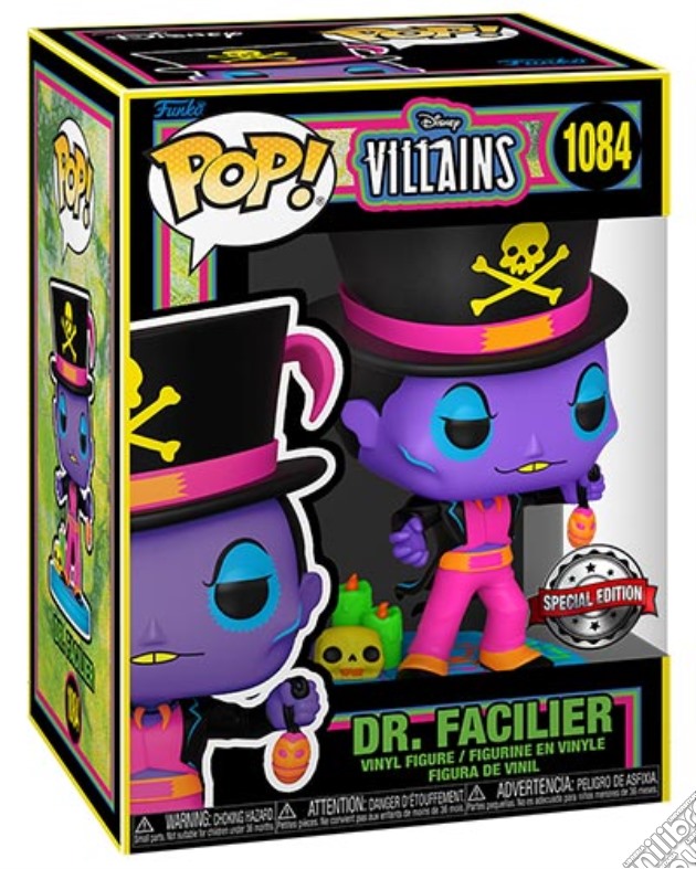 Disney: Funko Pop! - Villains - Dr. Facillier (Blacklight) (Vinyl Figure 1084) gioco di FUPC