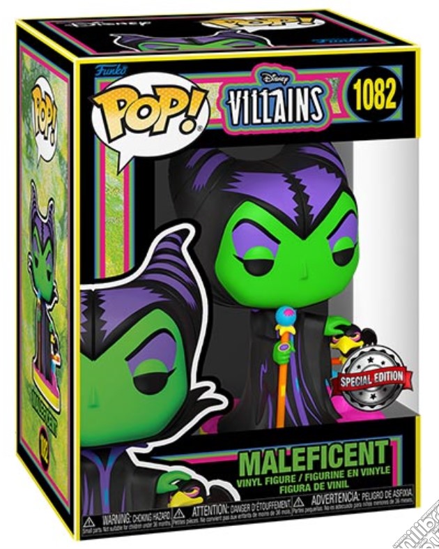 Disney: Funko Pop! - Villains - Maleficent (Blacklight) (Vinyl Figure 1082) gioco di FUPC