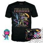 Funko Pop! & Tee (Adult): Marvel - Thanos (Blacklight) Vinyl Figure & T-Shirt (S) giochi