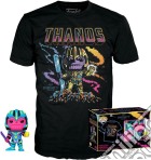 Funko Pop! & Tee (Adult): Marvel - Thanos (Blacklight) Vinyl Figure & T-Shirt (M) giochi
