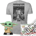 Star Wars: Funko Pop! Mini Pop! & Tee - The Mandalorian - Grogu With Cookie Tg. M) giochi
