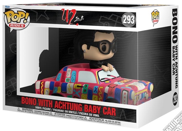 U2: Funko Pop! Rides (Super Deluxe) - Bono With Achtung Baby Car (Vinyl FIgure 293) gioco di FUPS