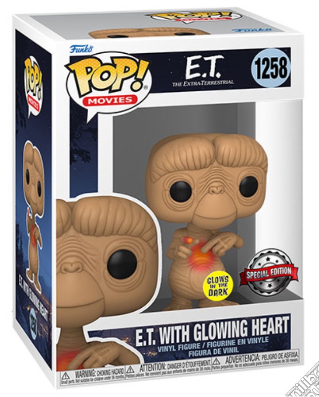 E.T. The ExtraTerrestrial: Funko Pop! Movies - E.T. With Glowing Heart (Vinyl Figure 1258) gioco di FUPS