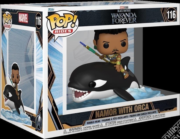Marvel: Funko Pop! Rides - Black Panther Wakanda Forever - Namor With Orca (Vinyl Figure 116) gioco