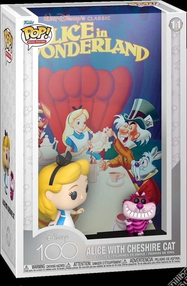 Funko Pop! Movie Poster: Disney 100 - Alice in Wonderland, Alice with  Cheshire Cat