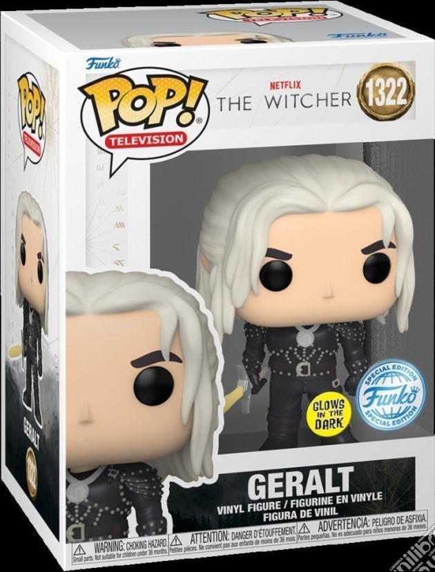 Witcher (The): Funko Pop! Television - Geralt (Glow In The Dark) (Vinyl Figure 1322) gioco