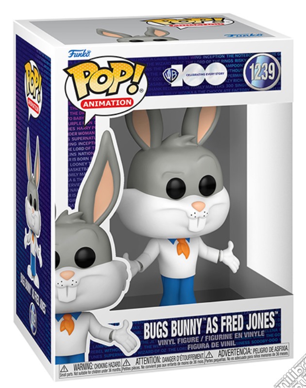FUNKO POP Warner 100th Bugs Bunny As Fred Jones 1239 gioco di FUPC