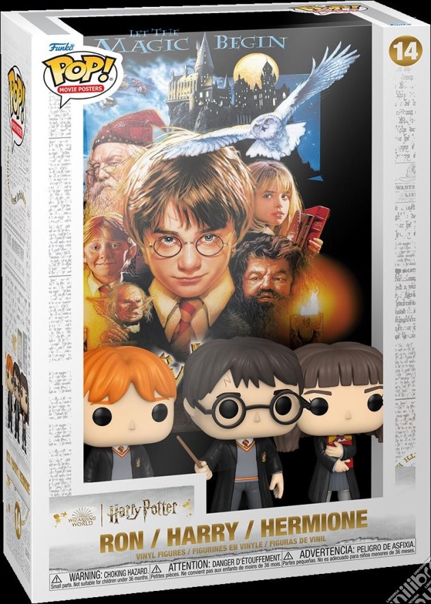 Harry Potter: Funko Pop! Movie Poster - Sorcerer's Stone - Ron / Harry / Hermione gioco di FUPS