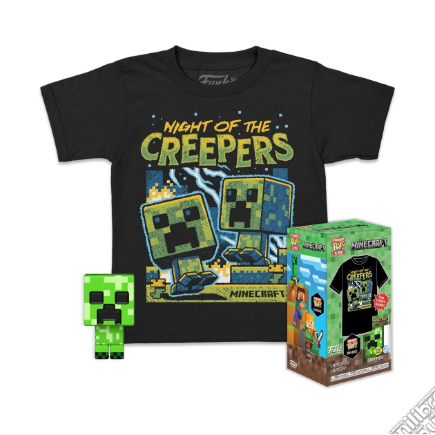 Minecraft: Funko Pop! Pocket Pop! & Tee - Blue Creeper Tg.M gioco