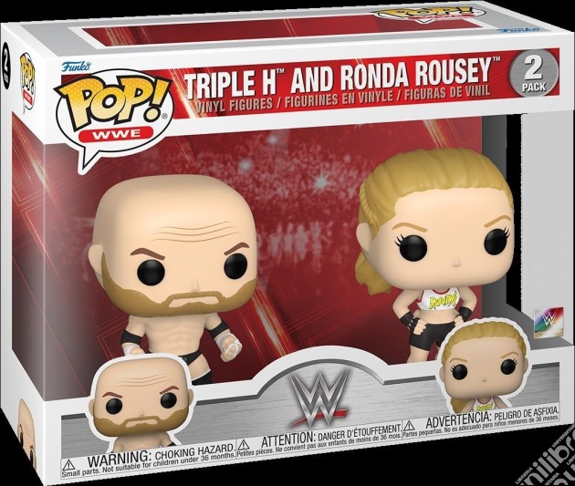 Wrestling: Funko Pop! 2-Pack WWE Rousey / Triple H gioco di FUPS