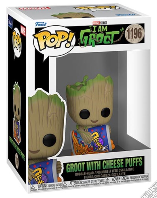 Marvel: Funko Pop! - Guardians Of The Galaxy - Groot W/Cheese Puffs (Vinyl Figure 1196) gioco