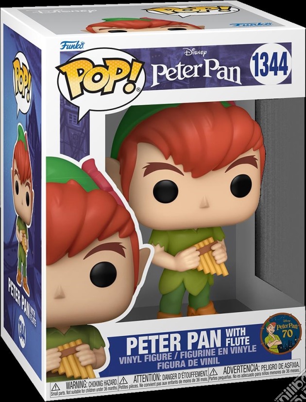 Disney: Funko Pop! - Peter Pan 70th - Peter With Flute (Vinyl Figure 1344) gioco