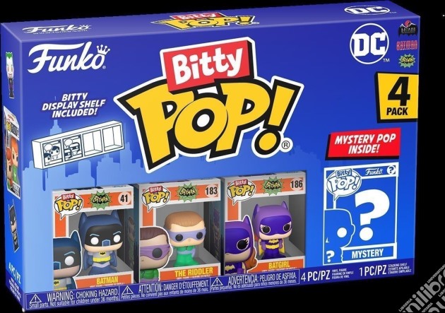 Dc Comics: Funko Pop! Bitty POP - Batman Adam West 4PK gioco