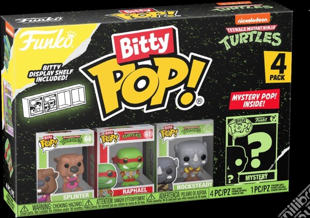 Teenage Mutant Ninja Turtles: Funko Pop! Bitty Pop - Splinter (4 Pk) gioco