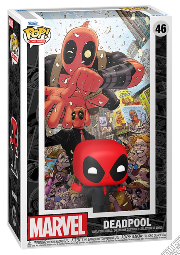 Marvel: Funko Pop! Comic Cover - Deadpool (2025) #01 - Deadpool in Black Sui (Vinyl Figure 46) gioco di FUPS