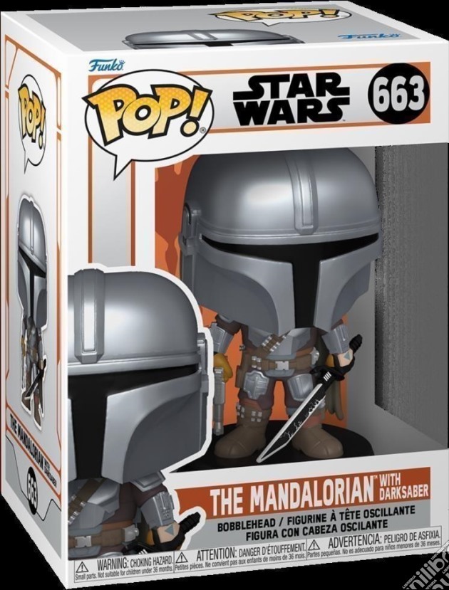 Star Wars: Funko Pop! - The Mandalorian S9 - The Mandalorian w/Darksaber (Vinyl Figure 663) gioco