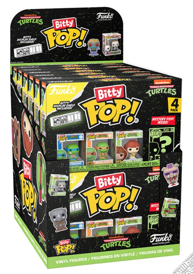 Teenage Mutant Ninja Turtles: Funko Pop! Bitty Pop Espositore 12 Pz Assortimento 4-Packs gioco di FUBP