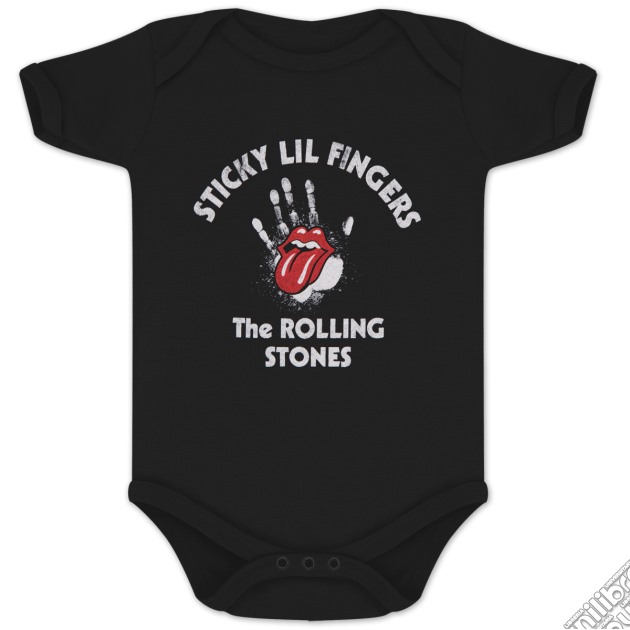 Rolling Stones (The) - Sticky Little Fingers - Black Onesie (Body Neonato Tg. 12m) gioco