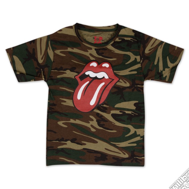 Rolling Stones (The) - Classic Tongue Camo Youth (T-Shirt Bambino Tg. M) gioco