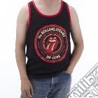 Rolling Stones (The) - Zc15 Zip Tongue Contrast Black Ringer Tank (Canotta Unisex Tg. 2XL) gioco