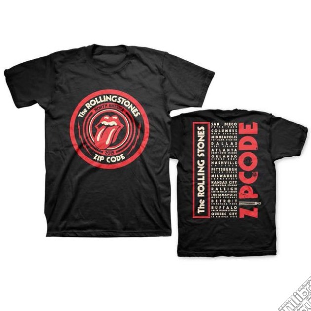 Rolling Stones (The) - Zc15 Circle Logo Black Tour (T-Shirt Unisex Tg. S) gioco