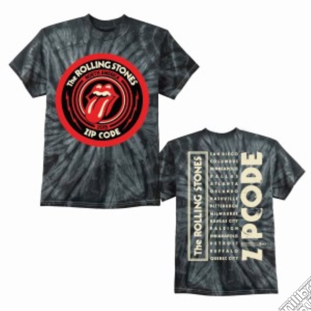 Rolling Stones (The) - Zc15 Logo Grey Tiedye Tour (T-Shirt Unisex Tg. S) gioco