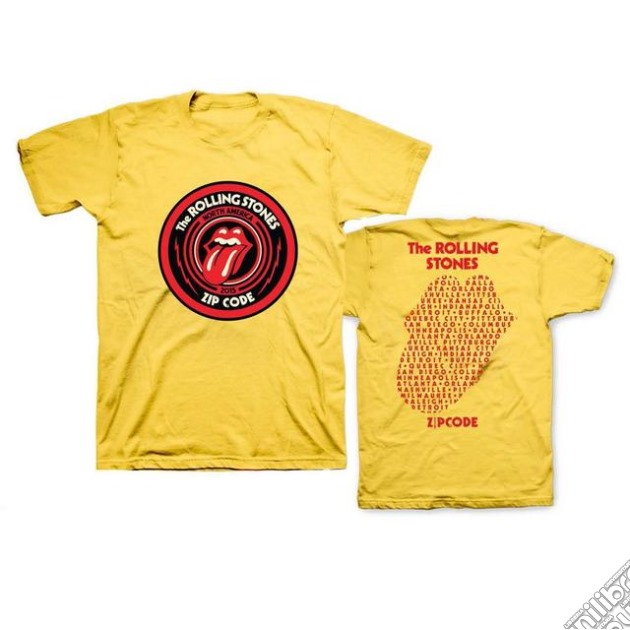 Rolling Stones (The) - Zc15 Circle Logo Yellow Tour (T-Shirt Unisex Tg. S) gioco